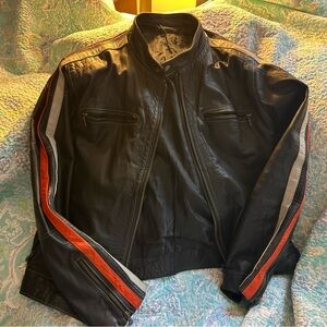 Wilsons Leather  M.Julian Cafe Racer motorcycle Jacket